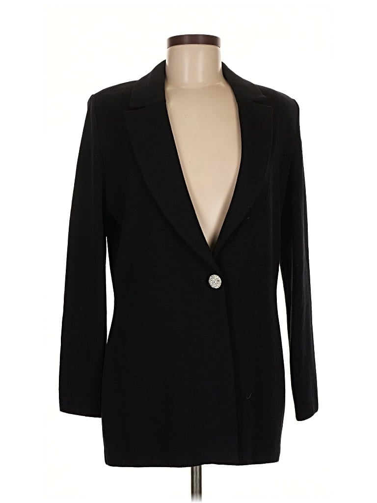 Pre-owned St John Blazer Jacket In Black