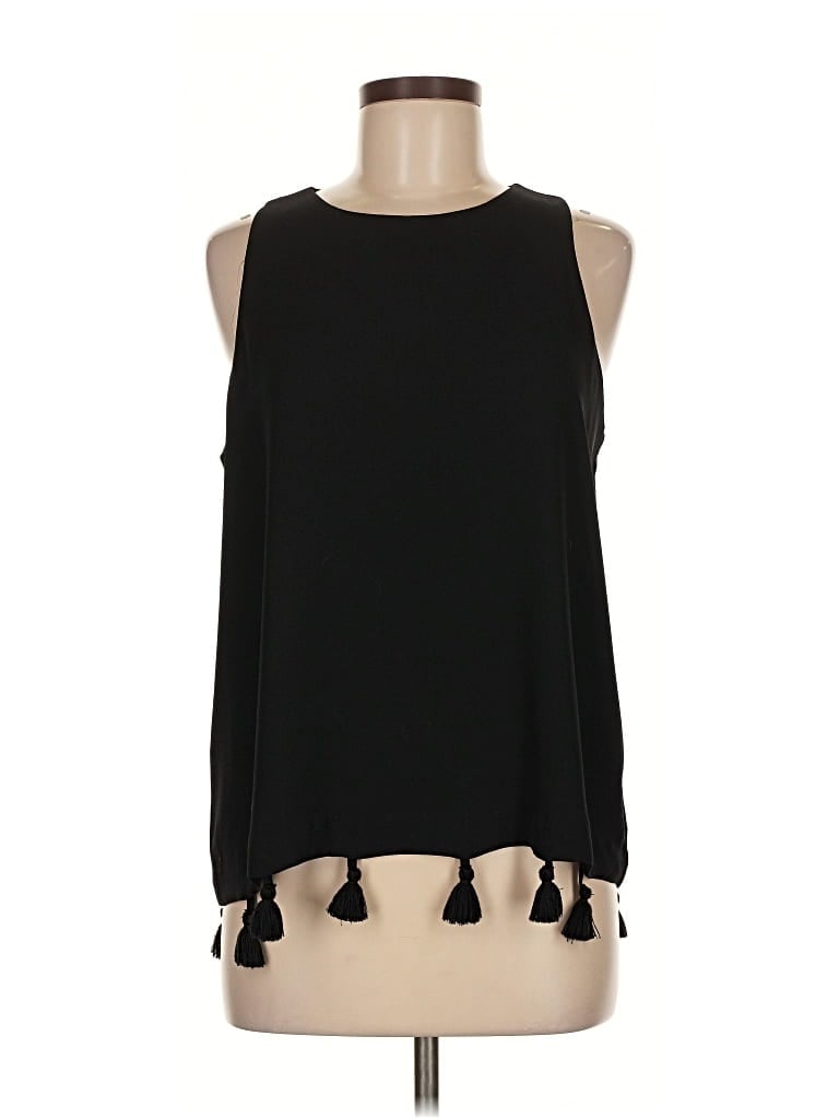 Pre-owned Ann Taylor Sleeveless T-shirt In Black