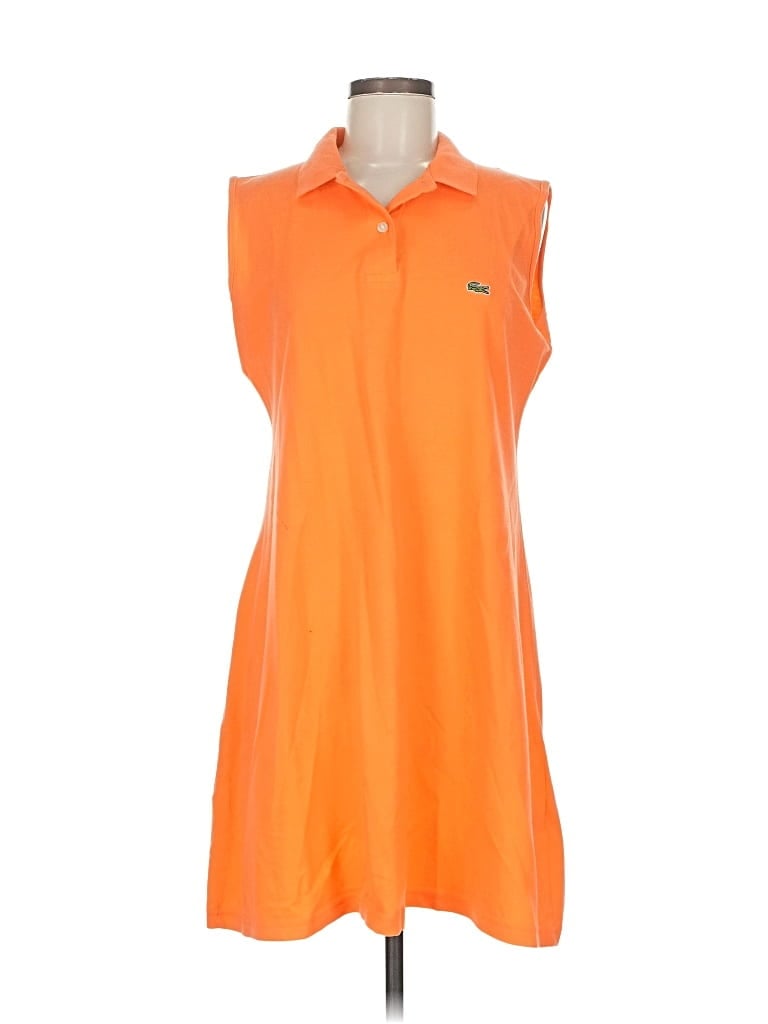 Pre-owned Lacoste Casual Dress In Orange