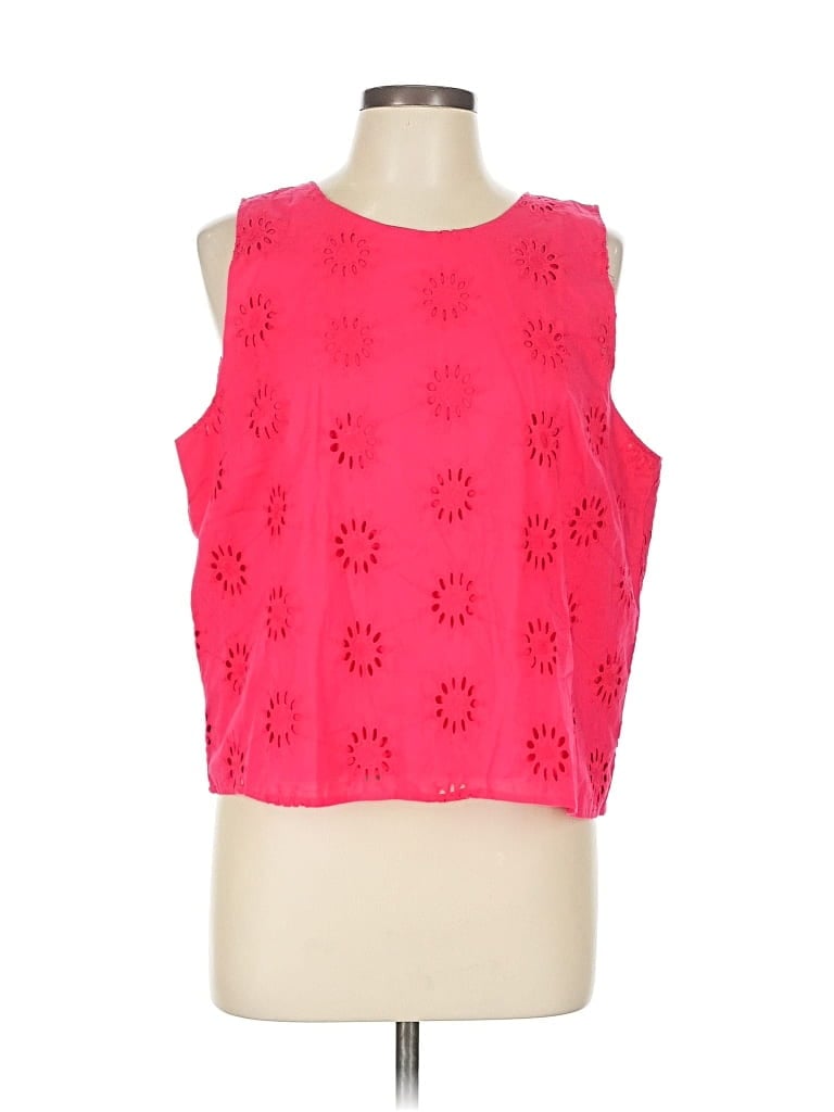 Pre-owned J.crew Factory Store Sleeveless Blouse In Pink