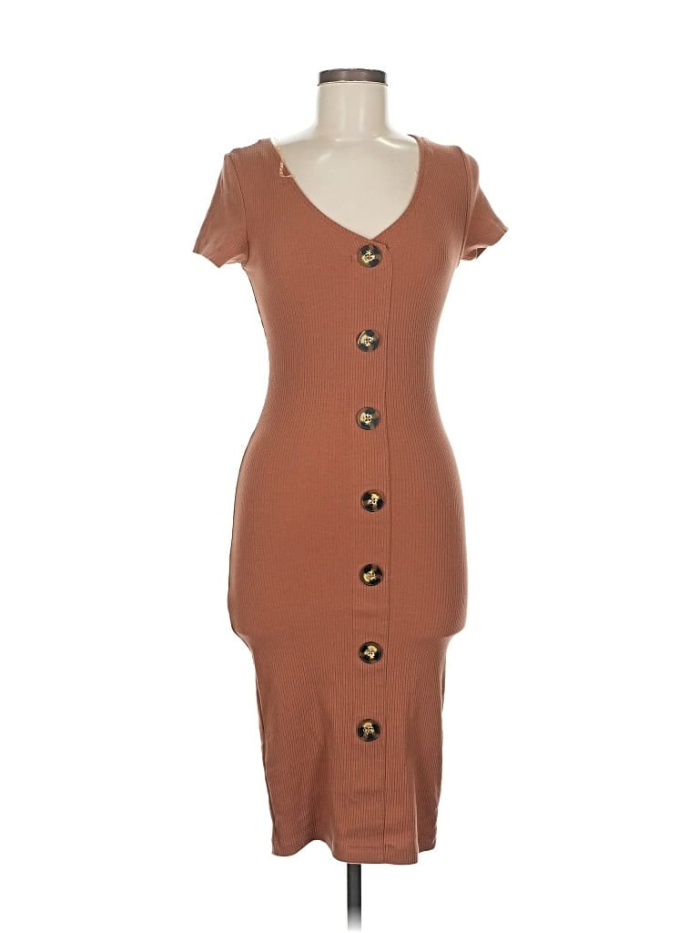 Pre-owned Derek Heart Casual Dress In Brown