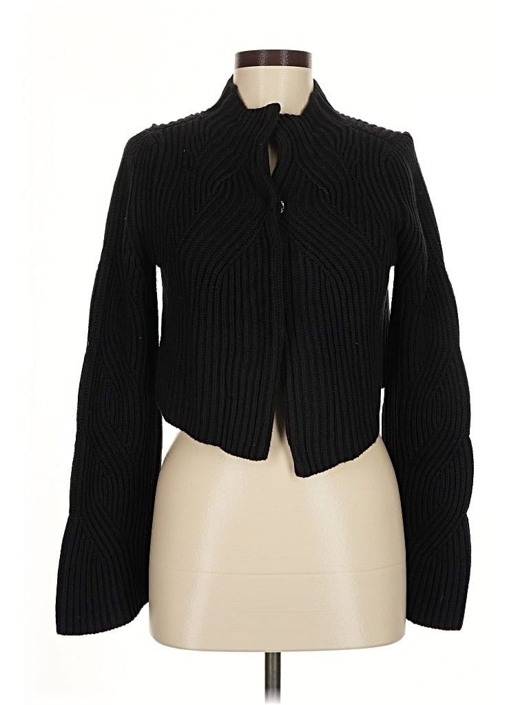 Pre-owned Inc International Concepts Cardigan Sweater In Black