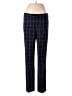 Adrienne Vittadini Plaid Blue Dress Pants Size 6 - photo 1