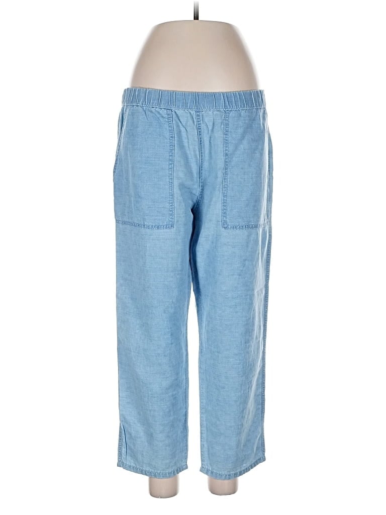 Pre-owned Banana Republic Linen Pants In Blue