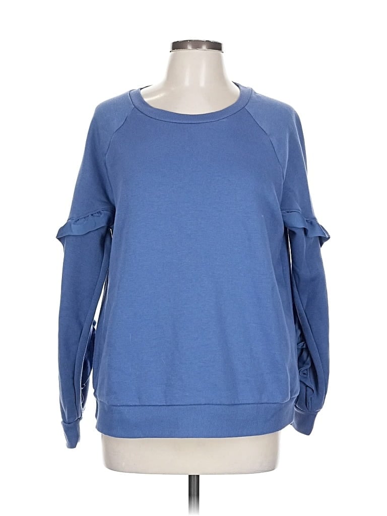 Pre-owned Simply Vera Vera Wang Sweatshirt In Blue