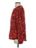 MICHAEL Michael Kors 100% Polyester Animal Print Red Long Sleeve Blouse Size S - photo 5