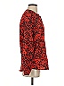 MICHAEL Michael Kors 100% Polyester Animal Print Red Long Sleeve Blouse Size S - photo 4
