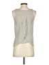 Express 100% Polyester Silver Sleeveless Top Size XS - photo 2