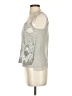 Express 100% Polyester Silver Sleeveless Top Size XS - photo 5