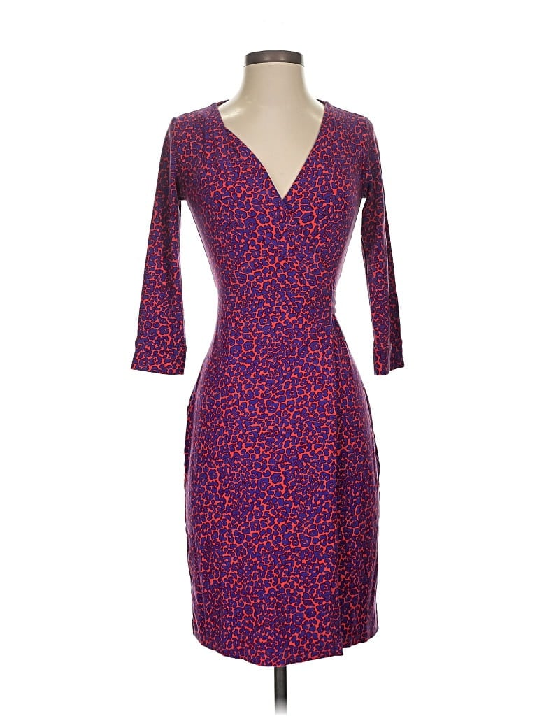 Pre-owned Diane Von Furstenberg Cocktail Dress In Purple