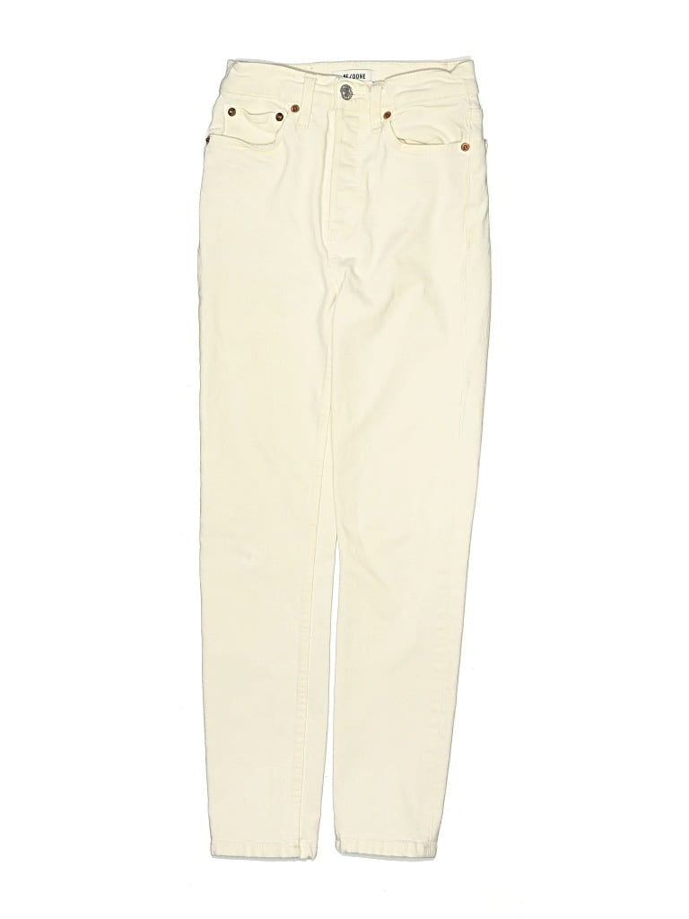 Pre-owned Re/done Casual Pants In White