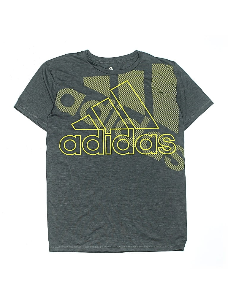 Pre-owned Adidas Originals Kids' Short Sleeve T-shirt In Gray