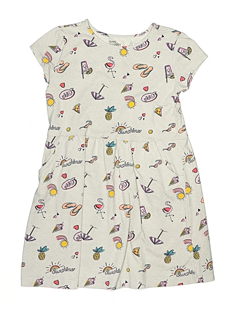 Pre-owned Rumi + Ryder Kids' Dress In White