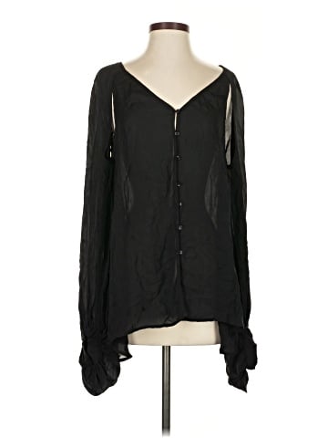 Chelsea Flower Long Sleeve Silk Top (view 1)