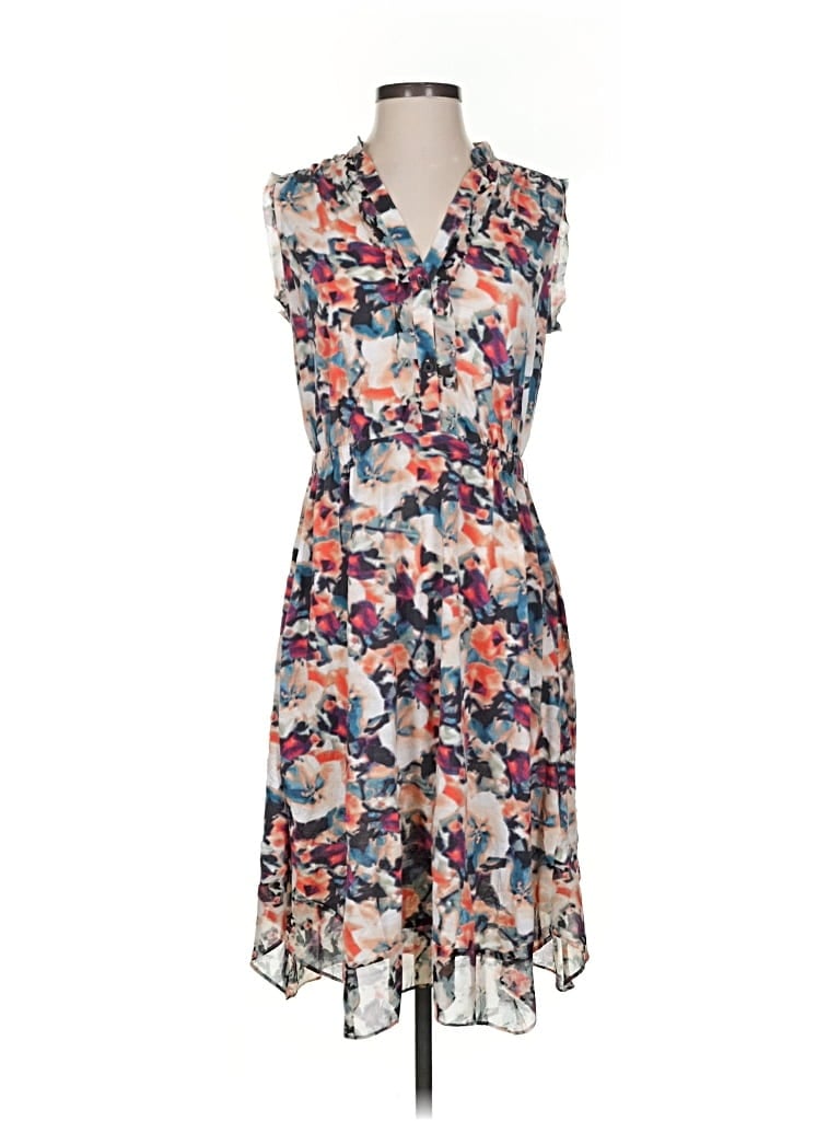 Pre-owned Simply Vera Vera Wang Casual Dress In Blue