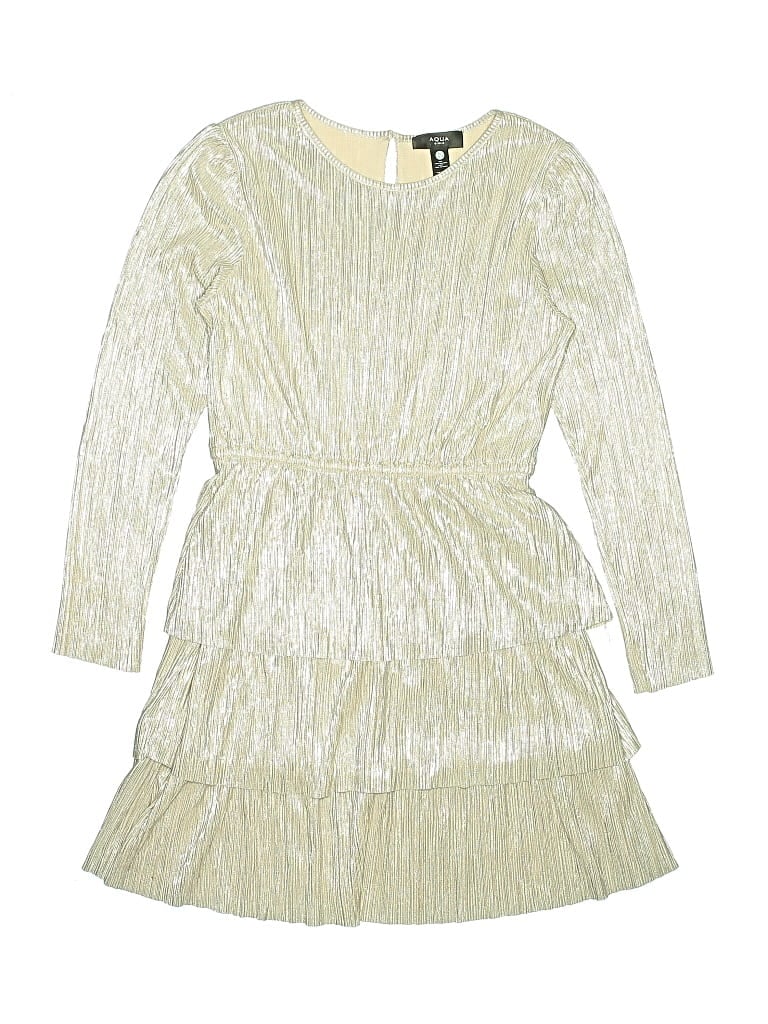 Pre-owned Aqua Kids' Dress In White