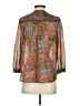 Edme & Esyllte 100% Polyester Paisley Orange 3/4 Sleeve Blouse Size 2 - photo 2