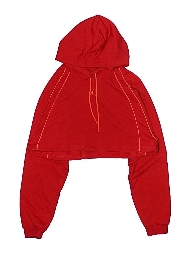 Pre-owned Air Jordan Kids' Zip Up Hoodie In Red