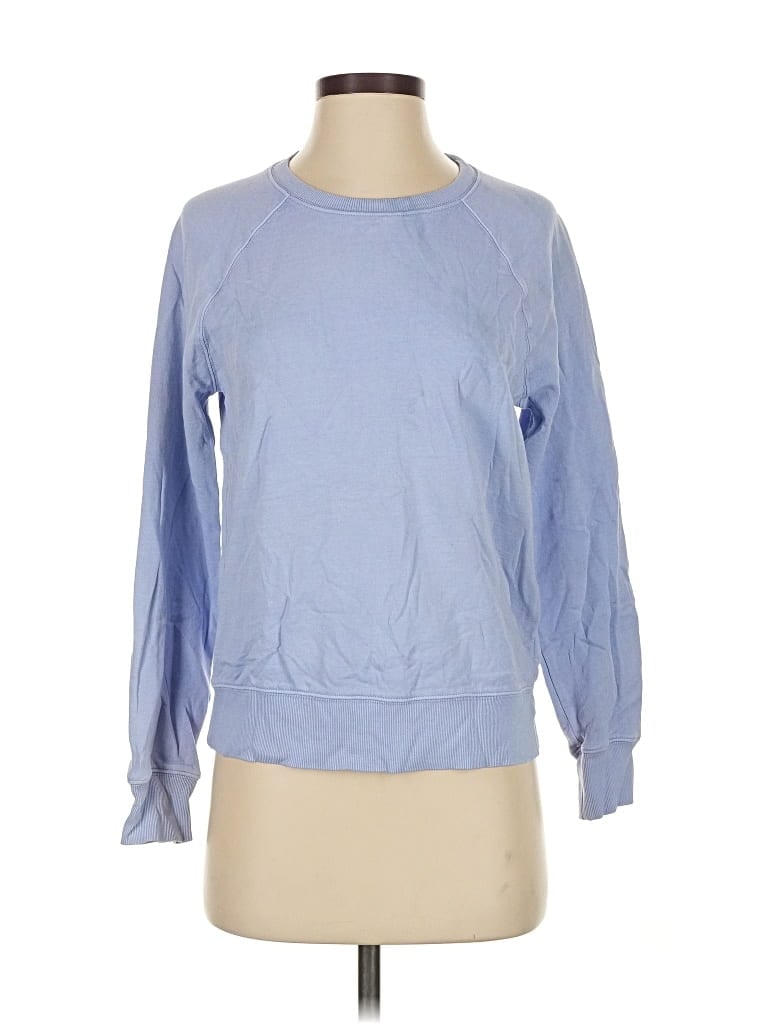 Pre-owned Athleta Long Sleeve T-shirt In Blue