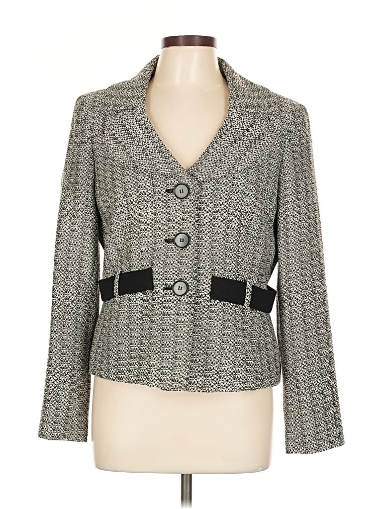 Pre-owned Jones Studio Blazer Jacket In Gray