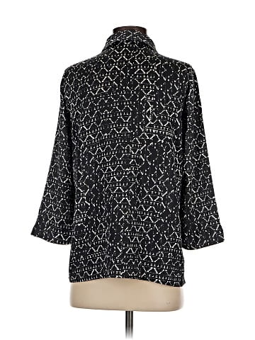 Stile Benetton 3/4 Sleeve Button-Down Shirt (view 2)