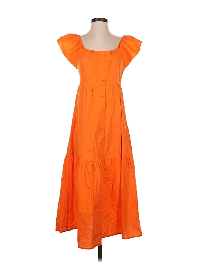 Pre-owned Amadi Casual Dress In Orange