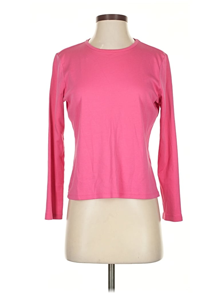 Pre-owned L.l.bean Long Sleeve T-shirt In Pink