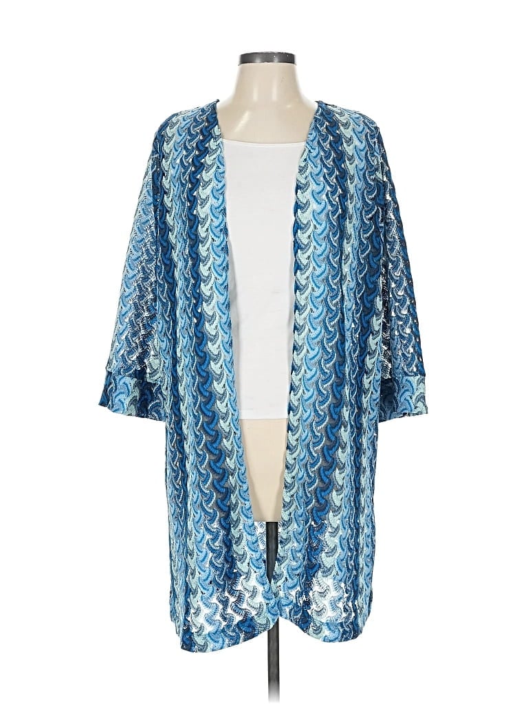 Pre-owned G By Giuliana Rancic Cardigan Sweater In Blue