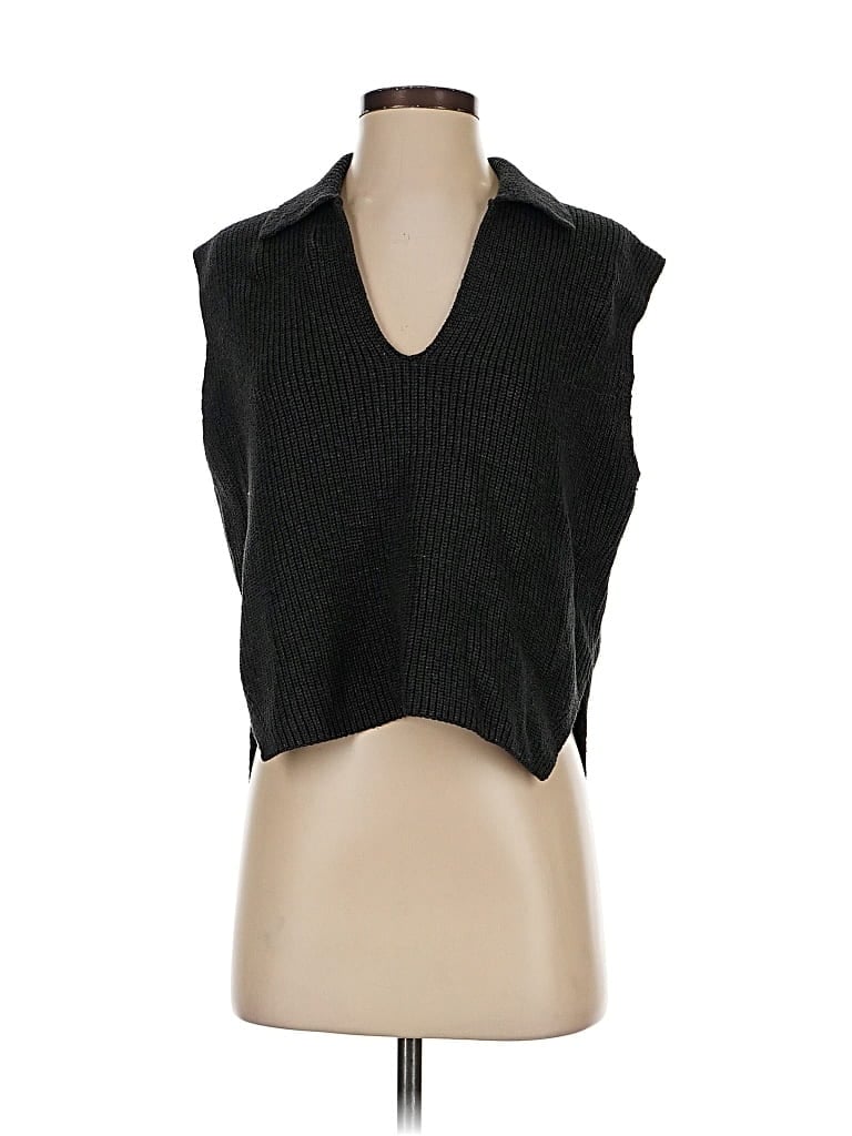 Pre-owned Nude Lucy Sweater Vest In Gray