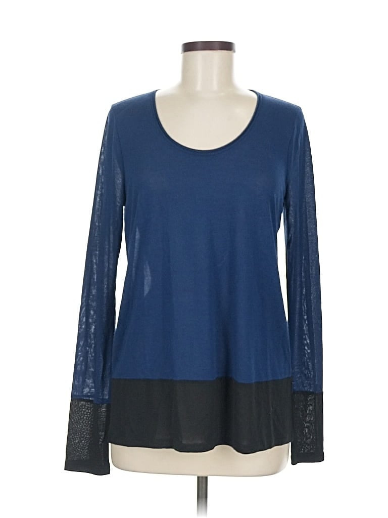 Pre-owned Vince Long Sleeve T-shirt In Blue