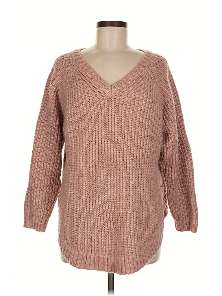 Pre-owned Lou & Grey Pullover Sweater In Brown