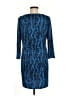 BCBGMAXAZRIA Animal Print Blue Casual Dress Size M - photo 2