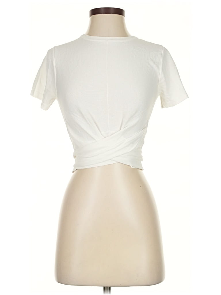 Pre-owned Modern Citizen Short Sleeve Turtleneck In White