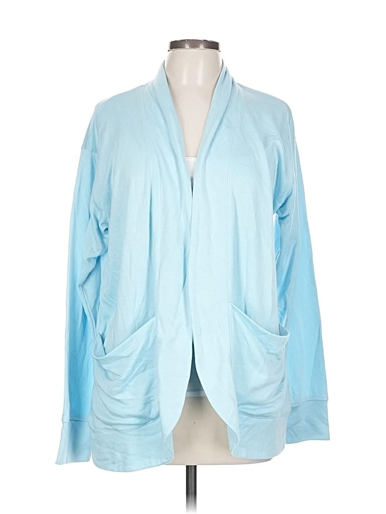 Pre-owned J.crew Factory Store Cardigan Sweater In Blue