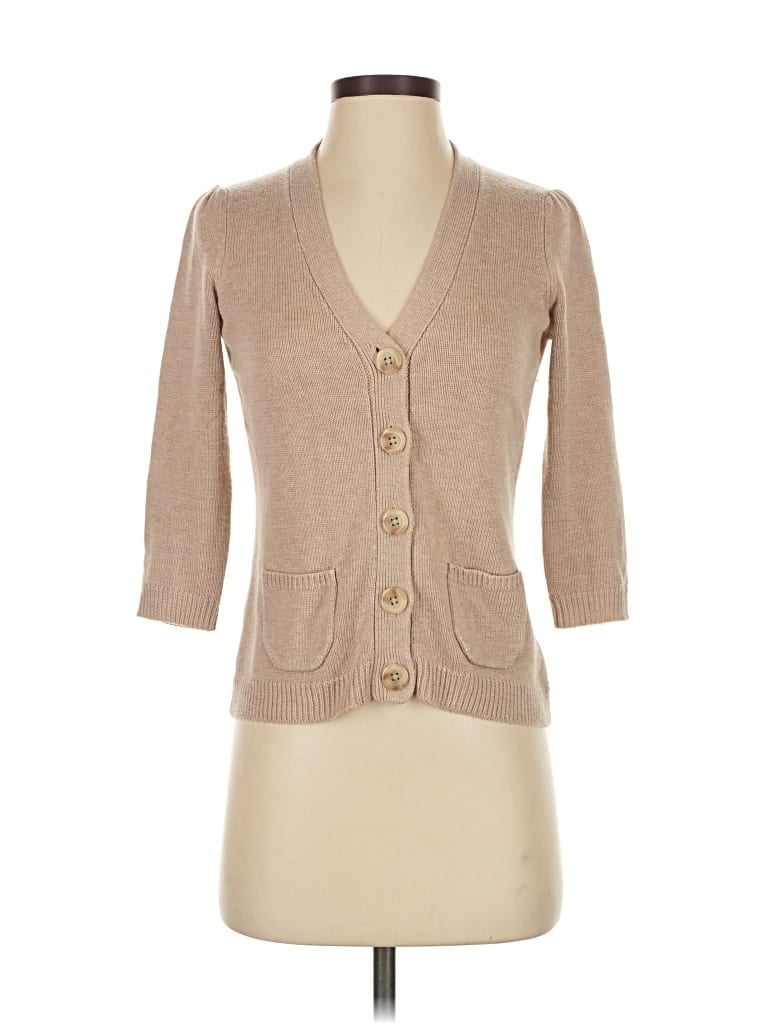 Pre-owned Ann Taylor Factory Cardigan Sweater In Brown