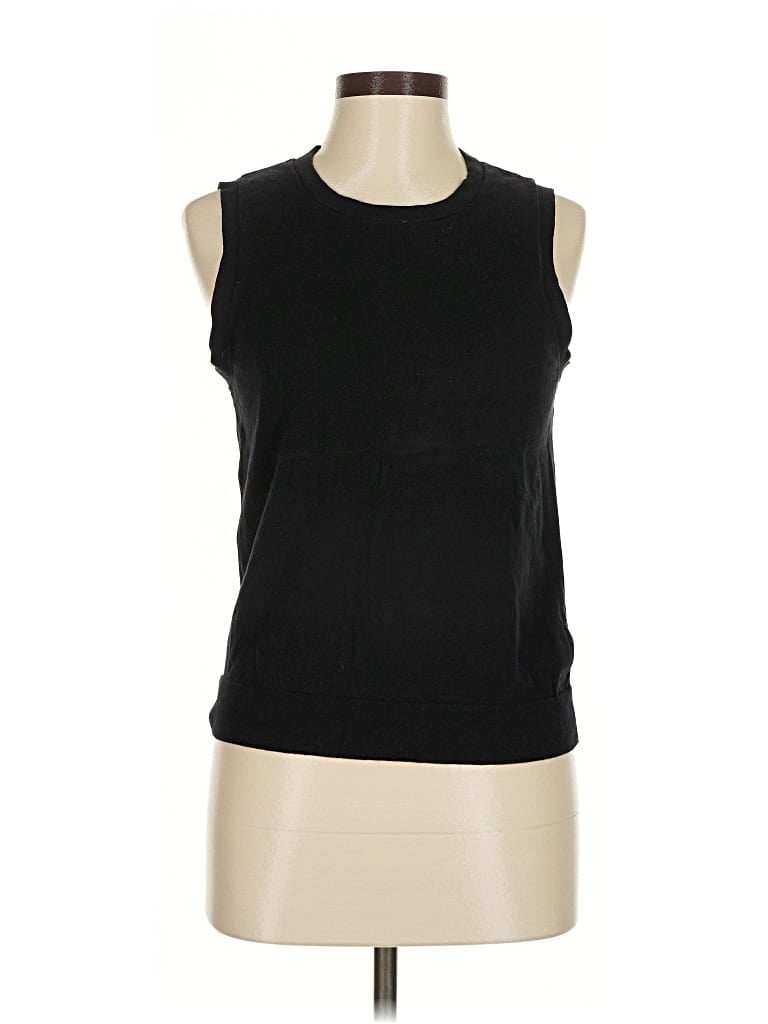 Pre-owned J.crew Factory Store Sleeveless T-shirt In Black