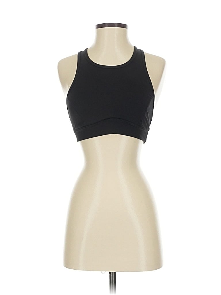 Pre-owned Lululemon Athletica Tank Top Black Halter Neckline Tops