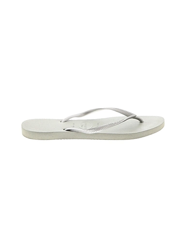 Pre-owned Havaianas Flip Flops In Gray