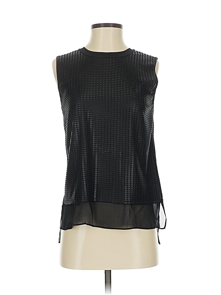 Pre-owned Vince Sleeveless Blouse In Black