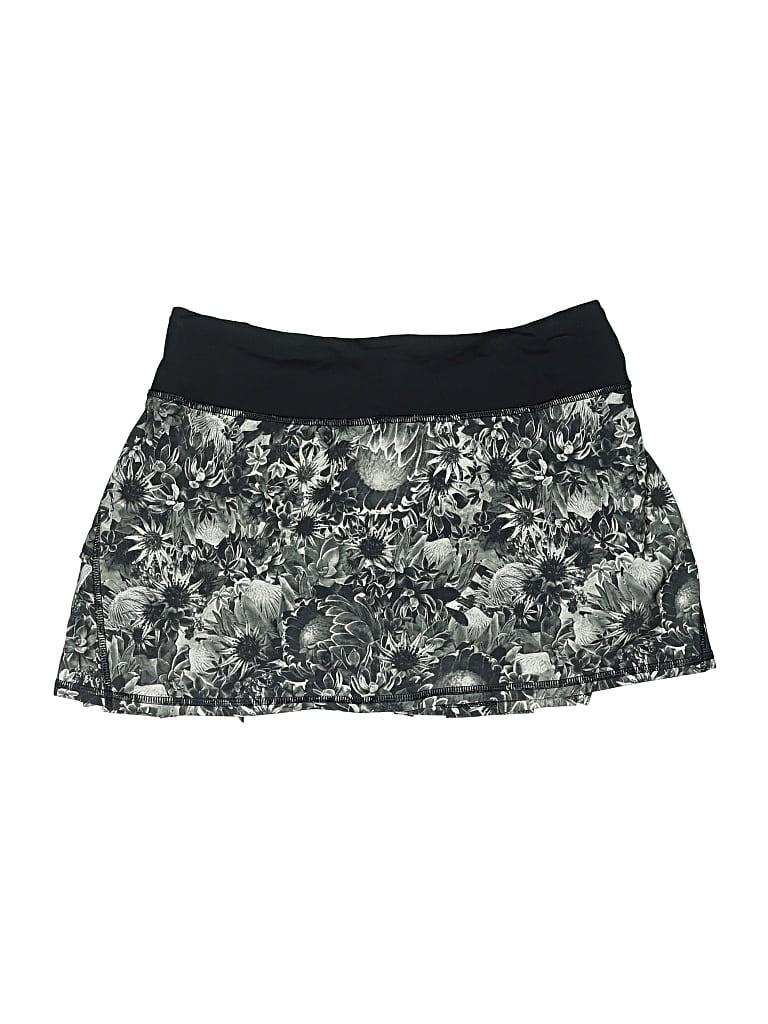 Pre-owned Lululemon Athletica Active Skort In Gray