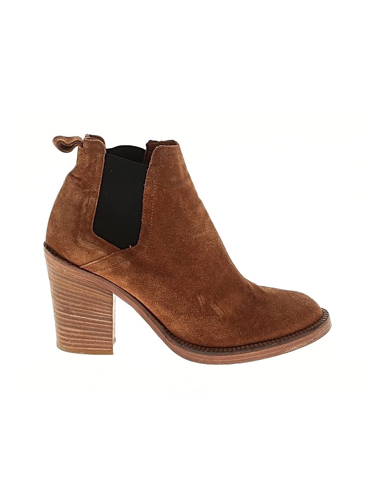 Pre-owned Maje Ankle Boots In Brown