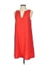 Everly 100% Polyester Solid Orange Pink Casual Dress Size S - photo 1