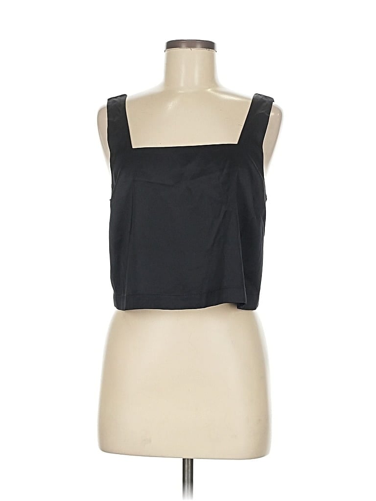 Pre-owned Abercrombie & Fitch Sleeveless Top Black Square Neckline Tops