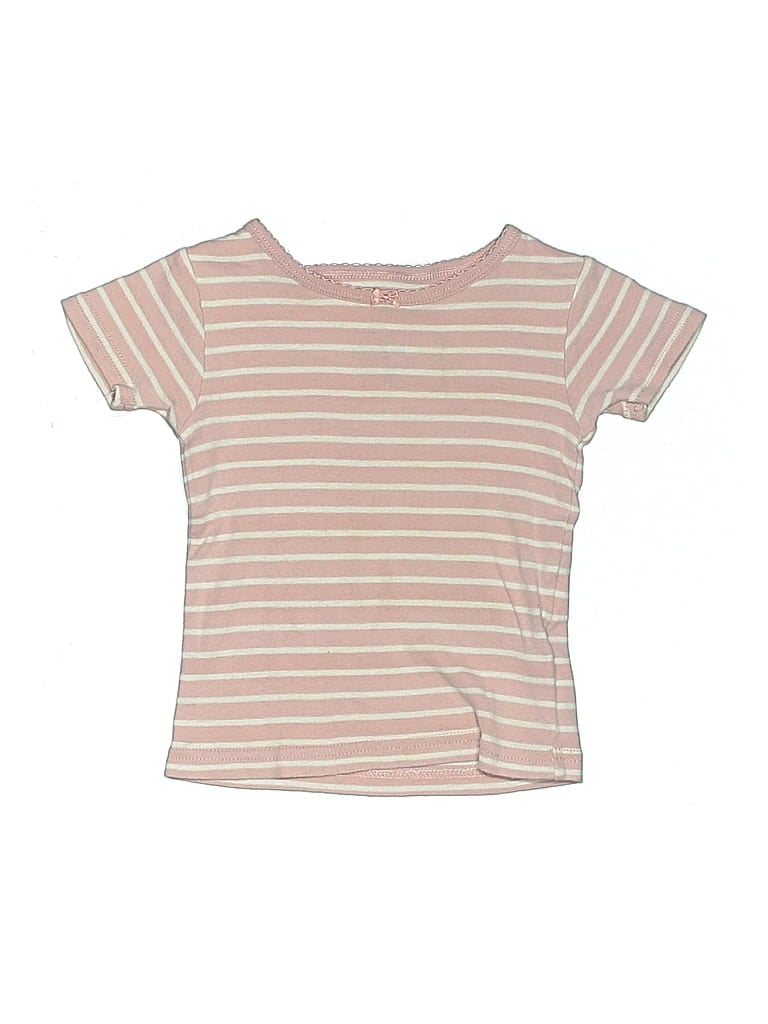 Pre-owned Simple Joys By Carter's Kids' Short Sleeve T-shirt In Pink