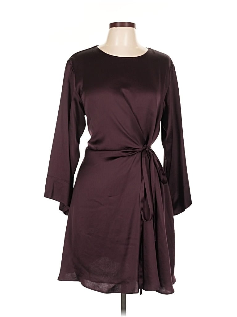 Pre-owned Br Standard Casual Dress In Burgundy