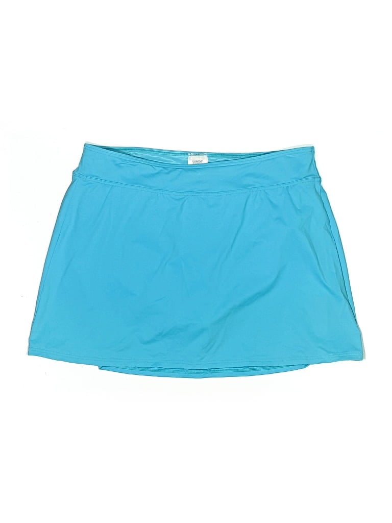 Pre-owned Lands' End Active Skort In Blue