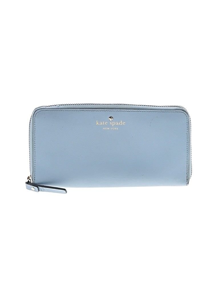 Pre-owned Kate Spade New York Leather Wallet In Blue