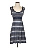 Max Studio Stripes Gray Casual Dress Size S - photo 1