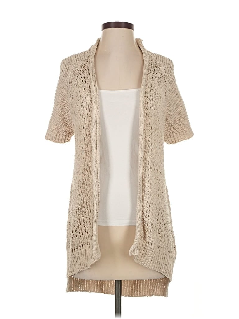 Pre-owned Guinevere Cardigan Sweater In Brown
