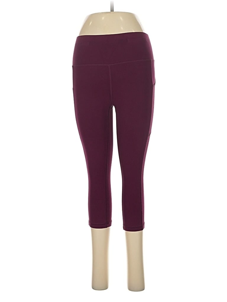 Pre-owned Lululemon Athletica Active Pants In Burgundy